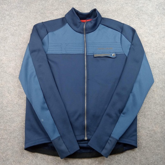 Pearl Izumi Other - Pearl Izumi Jacket Mens Large Blue Cycling Softshell Full Zip Reflective Pockets